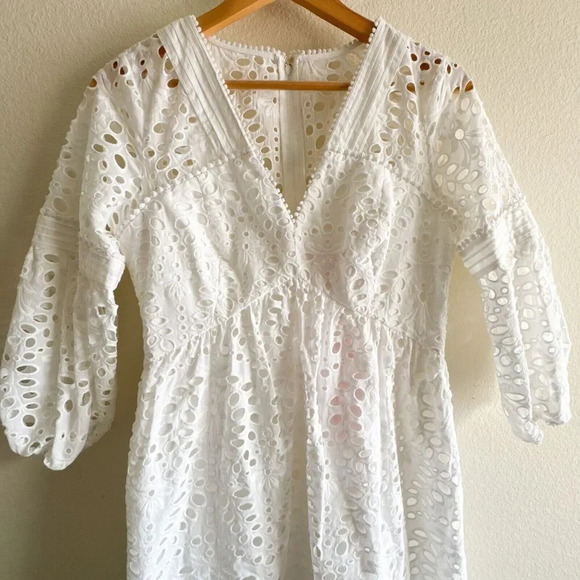 Lilly Pulitzer New Lucinda Dress Resort White Petal Eyelet Size 6 - Picture 3 of 13